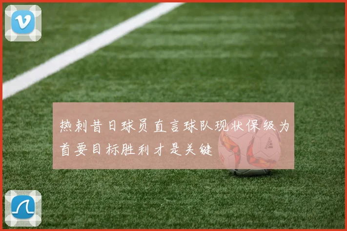 热刺昔日球员直言球队现状保级为首要目标胜利才是关键